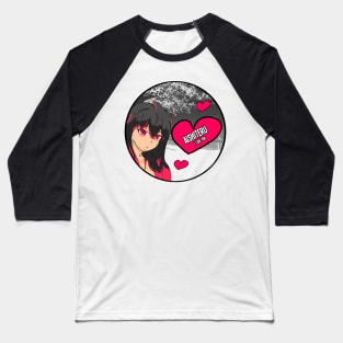 I Love you -Aishiteru Anime Valentines Baseball T-Shirt